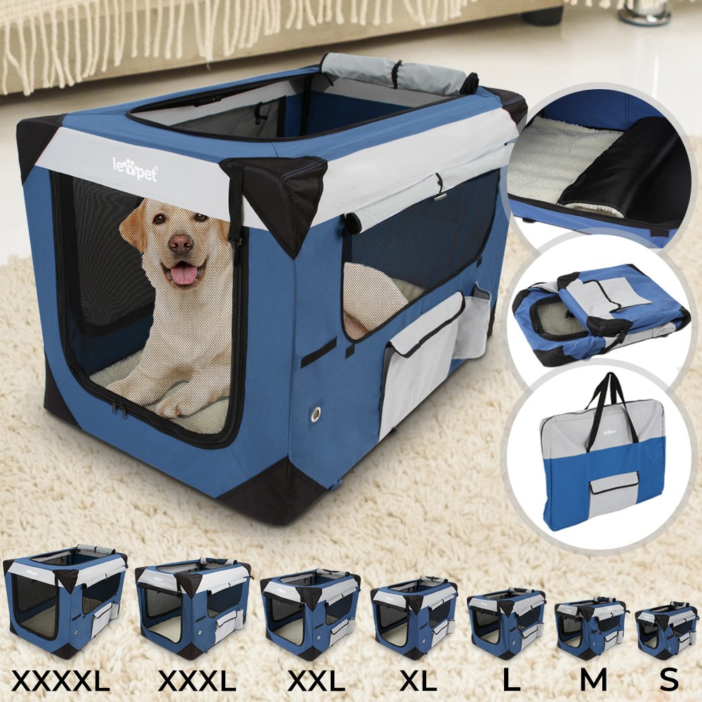 Faltbare Hundetransportbox Hundebox Reisebox Katzen Hunde Auto Box